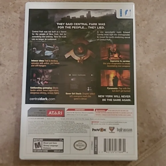 Nintendo Wii Alone In The Dark Disk Game Hard Shell Case Instruction Booklet - Picture 5 of 5